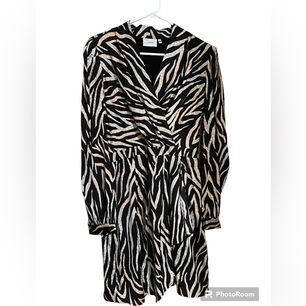 GESTUZ Fei Satin Jacquard Mini Dress size 40 US 8 - Picture 5 of 12